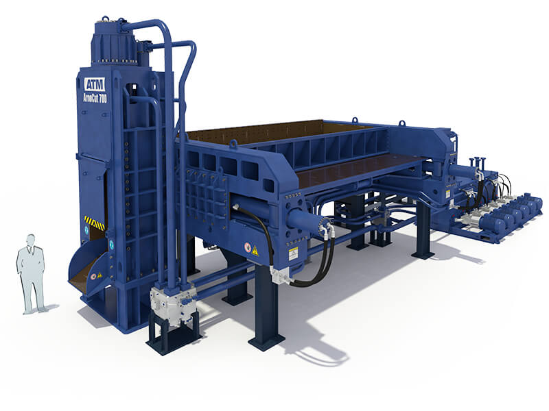 ATM Recycling Systems - cisaille hydraulique Arnocut (avant)