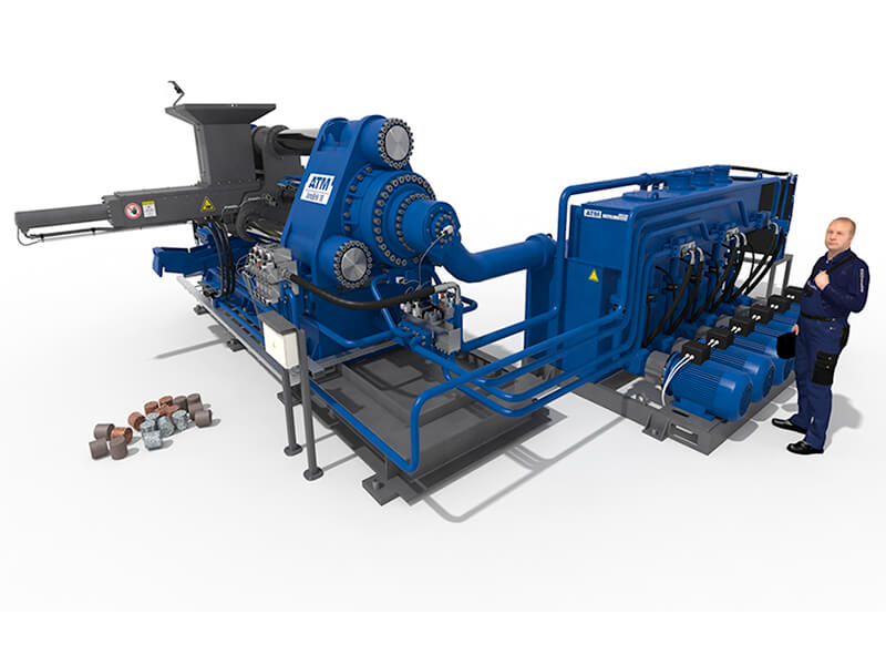 ATM Recycling Systems - presse à briquettes Arnobrik