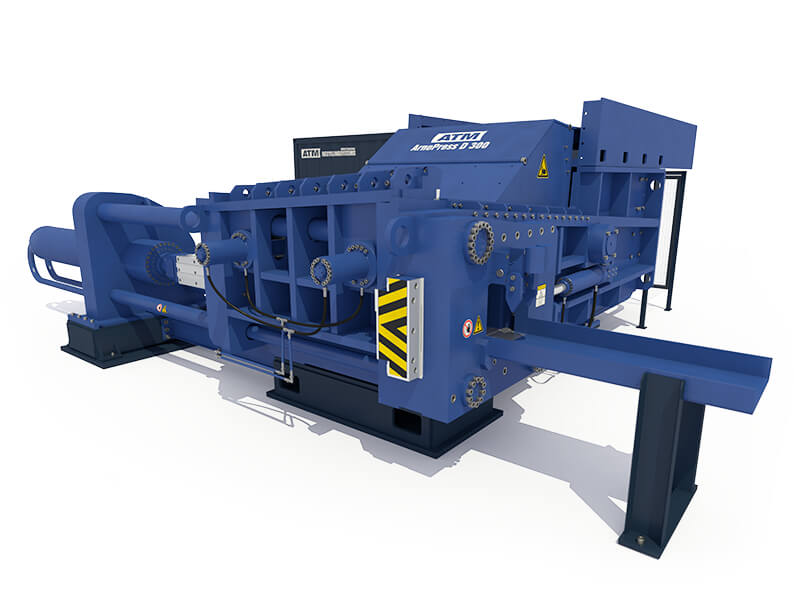 ATM Recycling Systems - presse à paquets à couvercle Arnopress D