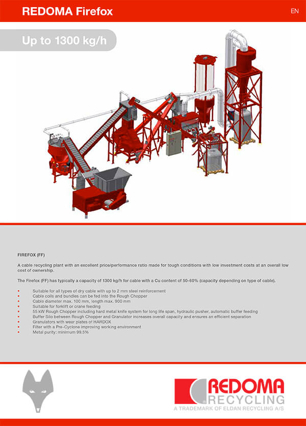 catalogue Redoma-usine-recyclage-cables-firefox-1300kg