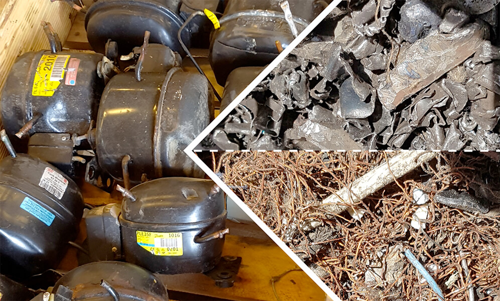 Eldan recycling - recyclage de divers matériaux : recyclage de compresseurs