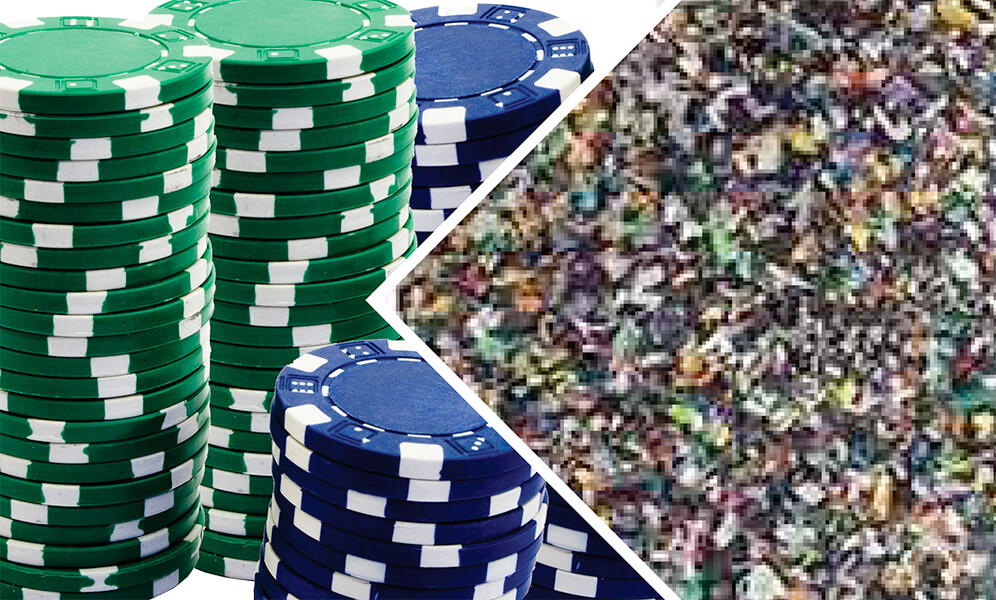 Eldan recycling - recyclage de divers matériaux : recyclage de jetons de casino