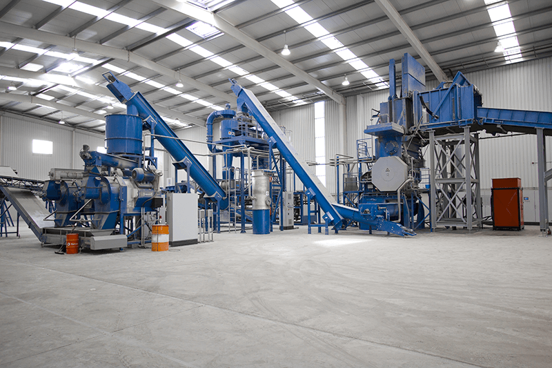 Eldan recycling - recyclage des réfrigérateurs et chauffe-eau : ligne de recyclage